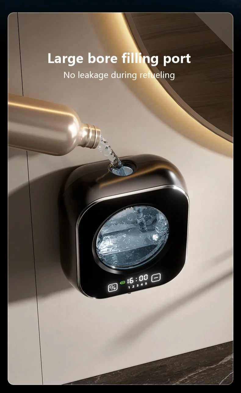 Smart Automatic Foaming Soap Dispenser - USB Wall Mount Touchless Rechargeable LED Screen Display Large Capacity Adjustable Foam