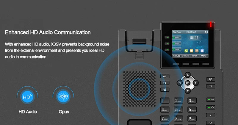 Fanvil Smart Business Office Network SIP Video Phone US Wireless WIFI Function 1080P Display Telephone Landline LCD Multimedia