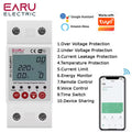 63A Tuya WiFi Smart Circuit Breaker Switch Energy Meter Metering Timer Relay Device With Voltage Current and Leakage Protection