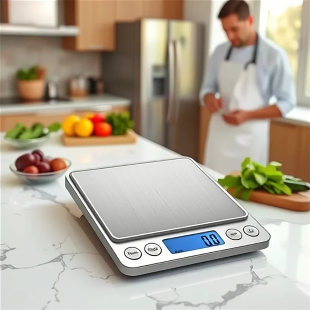 Precision Digital Pocket Scale Kitchen Weighing Scale Electronic Jewelry Scale Mini Balance Gram Scale 0.1g Accuracy for Gold
