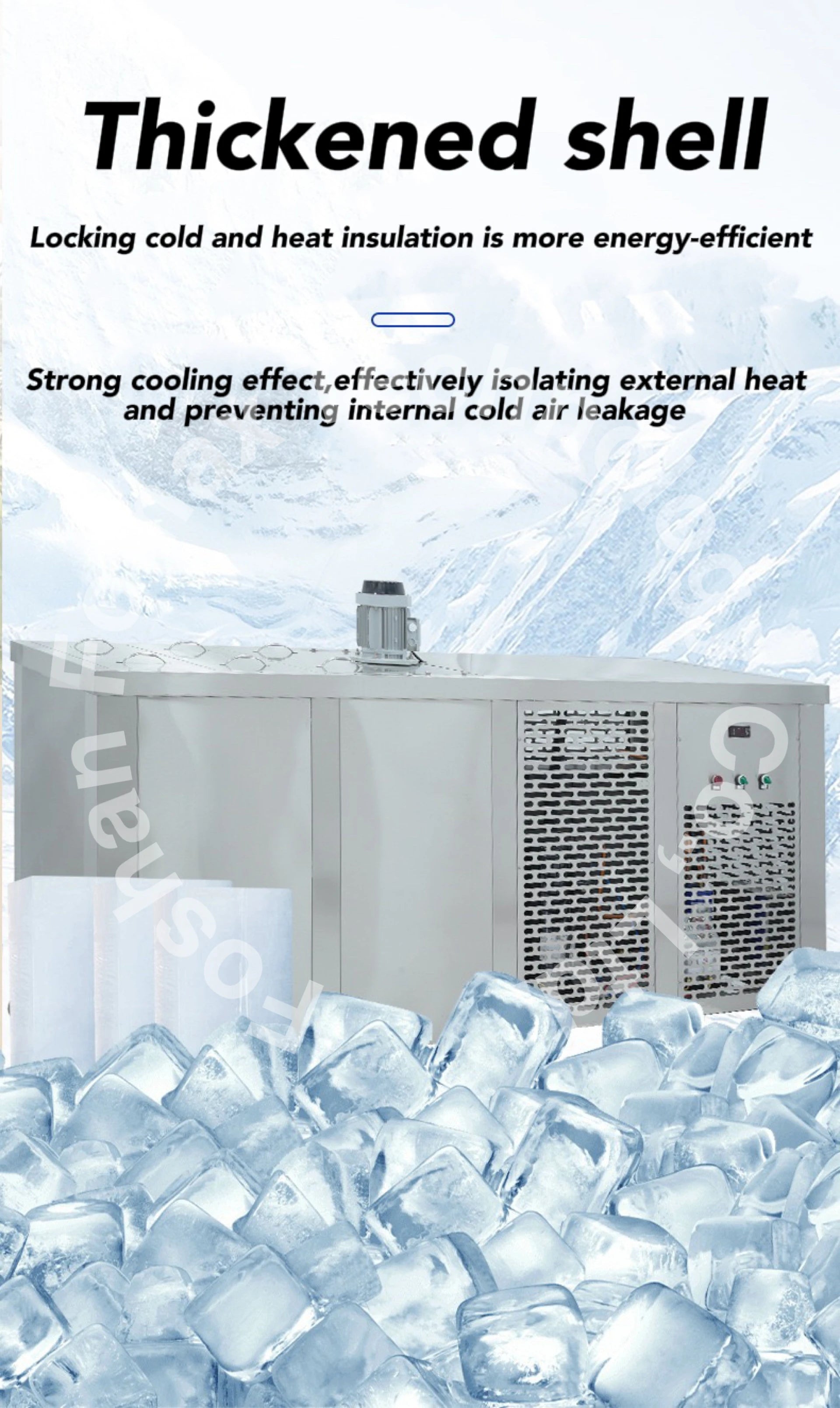 Customized High Quality Industrial Brick Machine High Productivity Commercial Ice Block Maker Efficient for Hotel  Industry