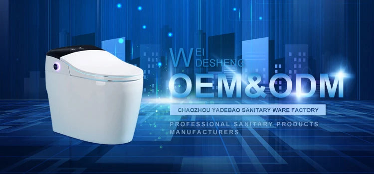 High-End Modern Foot Sensor Flush Innovation Floor Mounted Intelligent Commode Toilet Water Closet Intelligent Smart WC Toilet