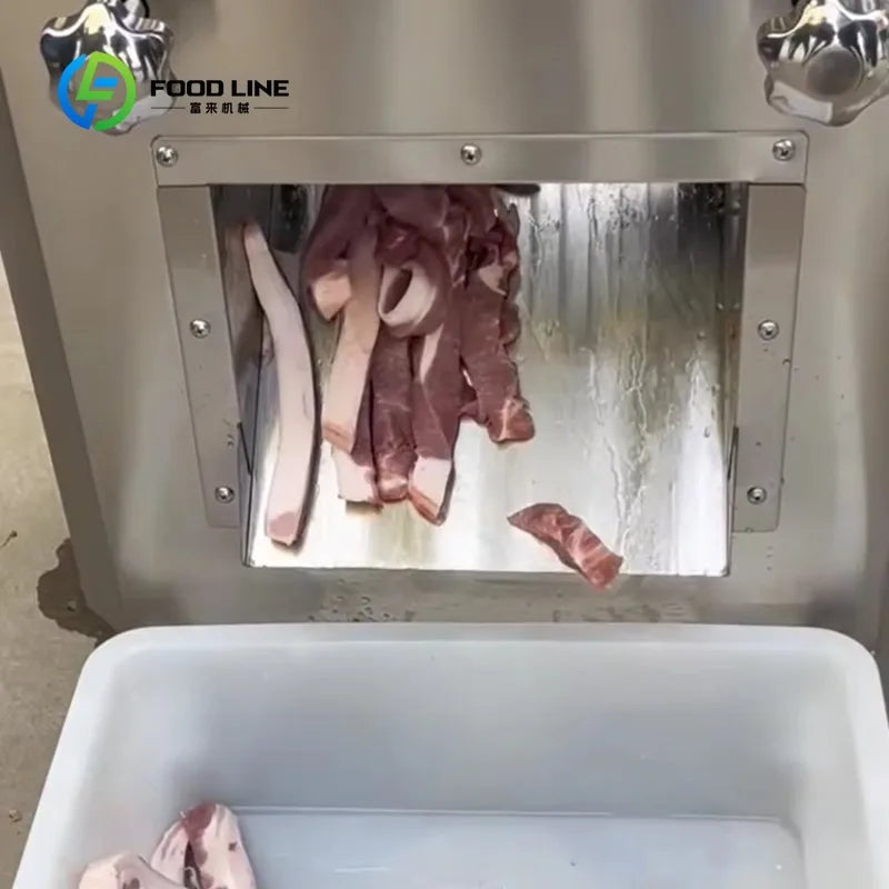 Customized Commercial Fully Automatic High-Efficiency Meat Cutter Machine for Meat Processing Plants with Core Motor Component