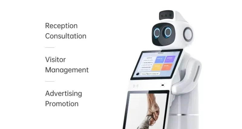 Customized Commercial Reception Smart Robot - New Big Screen AI Intelligent Humanoid Welcome Service Robot