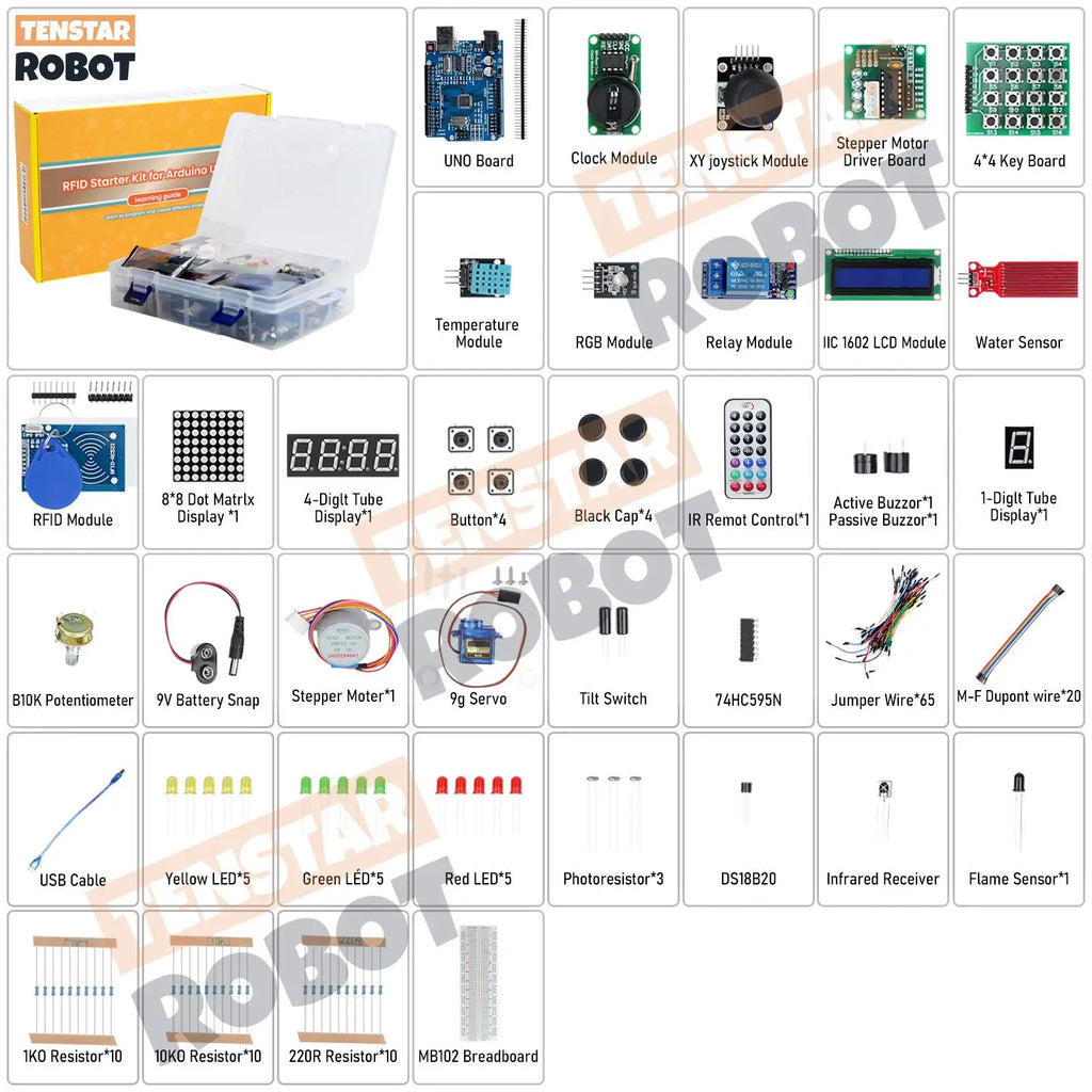 TSTARDEV RFID Starter Kit for Arduino for Raspberry PI for UNO R3 Upgraded Version Learning Suite Electronic DIY KIT