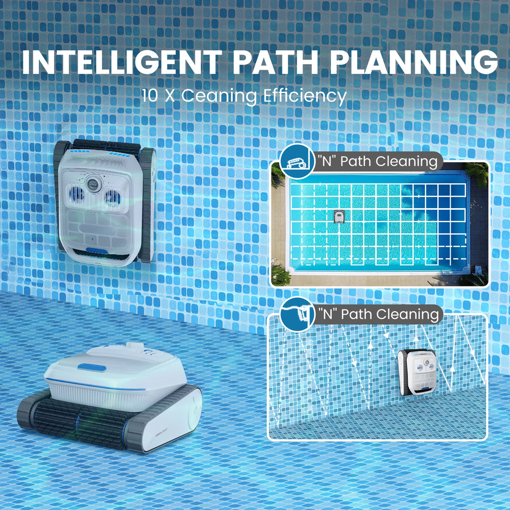 Swimming Pool Robot,PC200, Cordless Wifi,Cleaning Robot,APP Remote Control,Pool Vacuum,Smart Automatic Pool Vacuum Cleaner