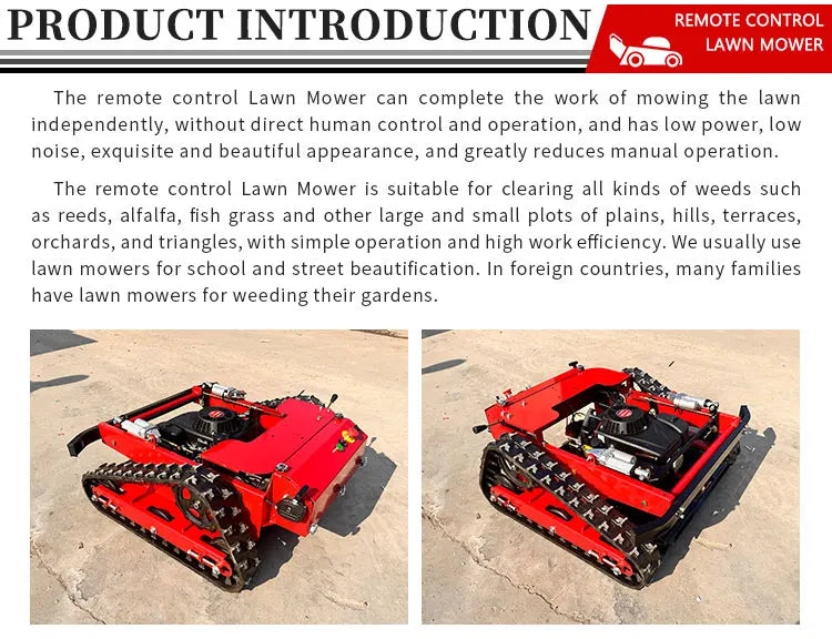 Customized wireless commercial lawn robot community remote control intelligent remote control lawn mower