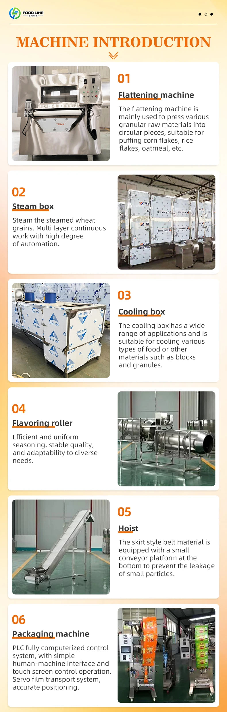 Custom Automated Process Control Oatmeal Cereal Making Machine Consistent Product Shape Mini Cereal bar Making Machine