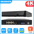 SMART LIFE 4K 8CH PoE NVR 8MP CCTV Security System Face Detection H.265+ Network Surveillance Audio Video Recorder NVR Tuya app