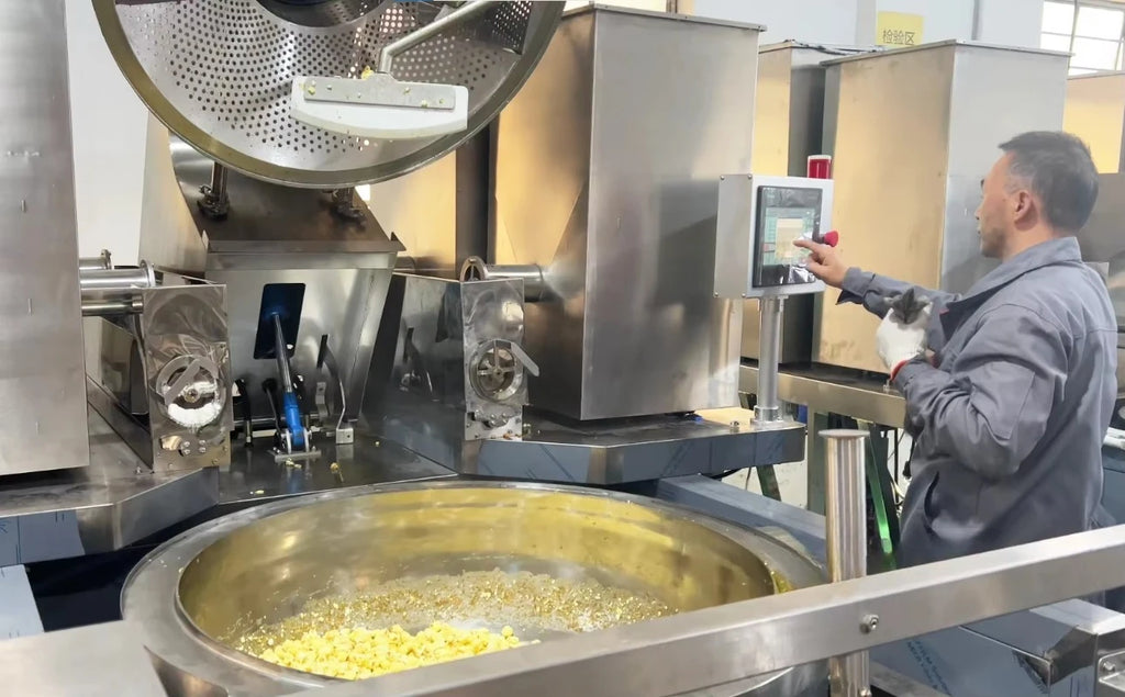 Customized Commercial Popcorn Manufacturing Line with High Production Efficiency