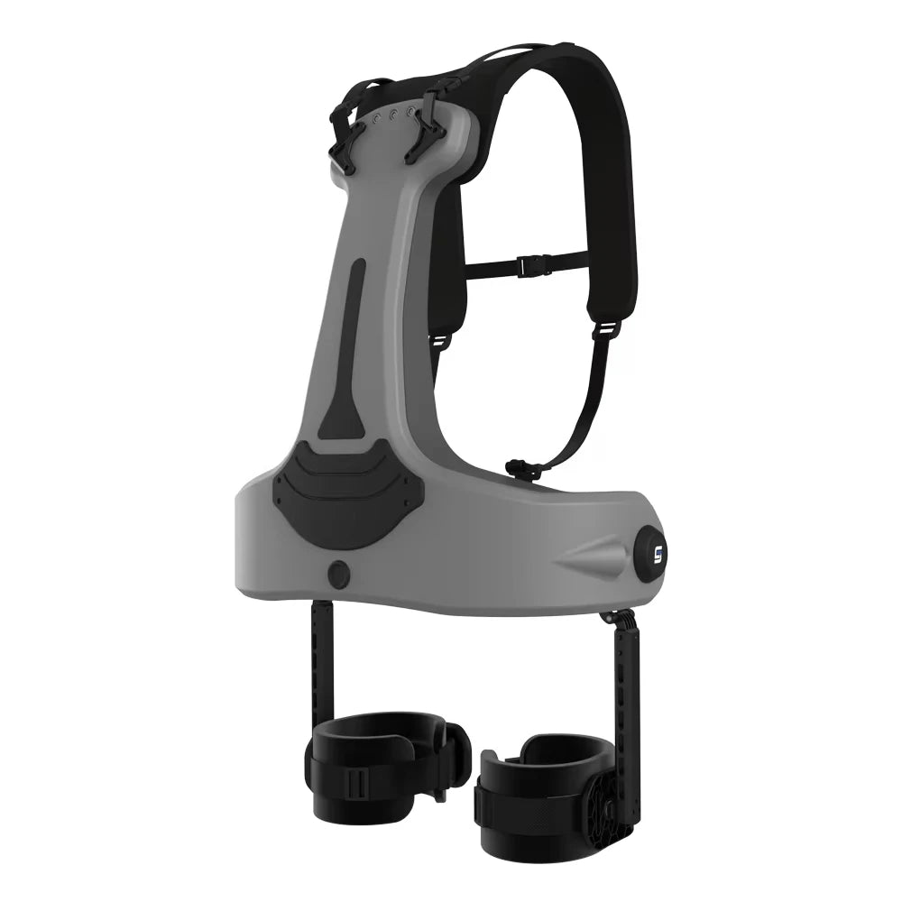 The waist energy storage exoskeleton robot is used for heavy cargo handling, effectively reducing the labor burden of workers