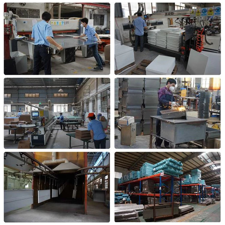 Hot Selling Lab Furniture Laboratory Metal Bench With Wood Cabinet For School