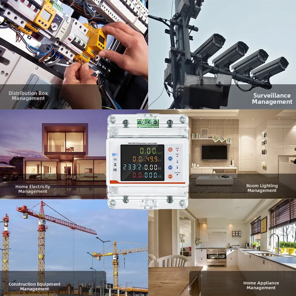 Smart WiFi Circuit Breaker: Color Screen, Remote Control & Comprehensive For Home Improvement  Test Measurement Tool Accessory
