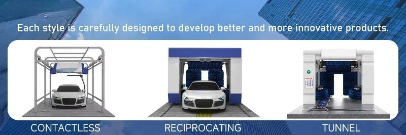 Customize Full-automatic Touchless Car Wash Machines, Commercial Intelligent 24-hour Self-service Unattended Car Wash Equipment.