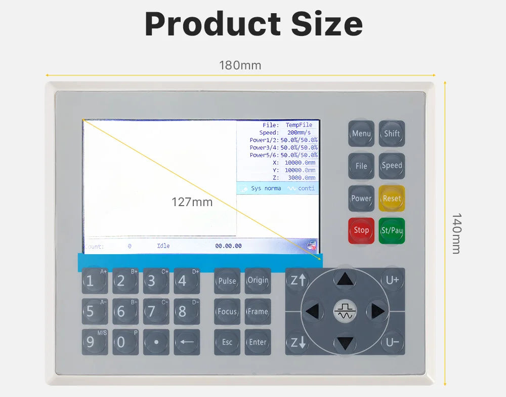 Cloudray Ruida RDC6585G Laser Controller 8 Axes Motion Control for Co2 Laser Engraving and Cutting Machine Controller System