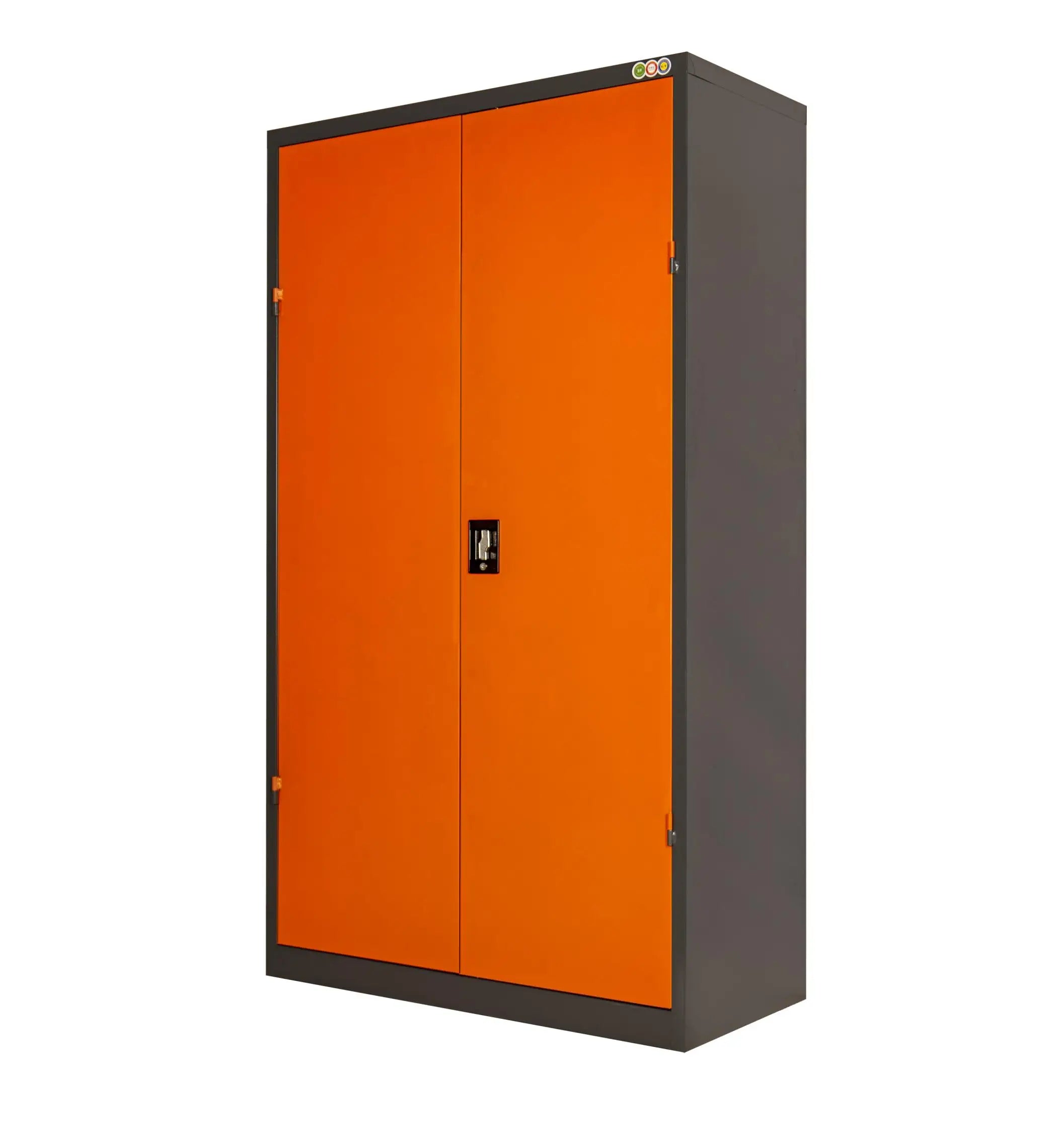 Optimize Your Workspace with a Modern Industrial 71in. Orange Tool Cabinet Lock, Drawers, Pegboard, and Quiet Wheels PULAGE