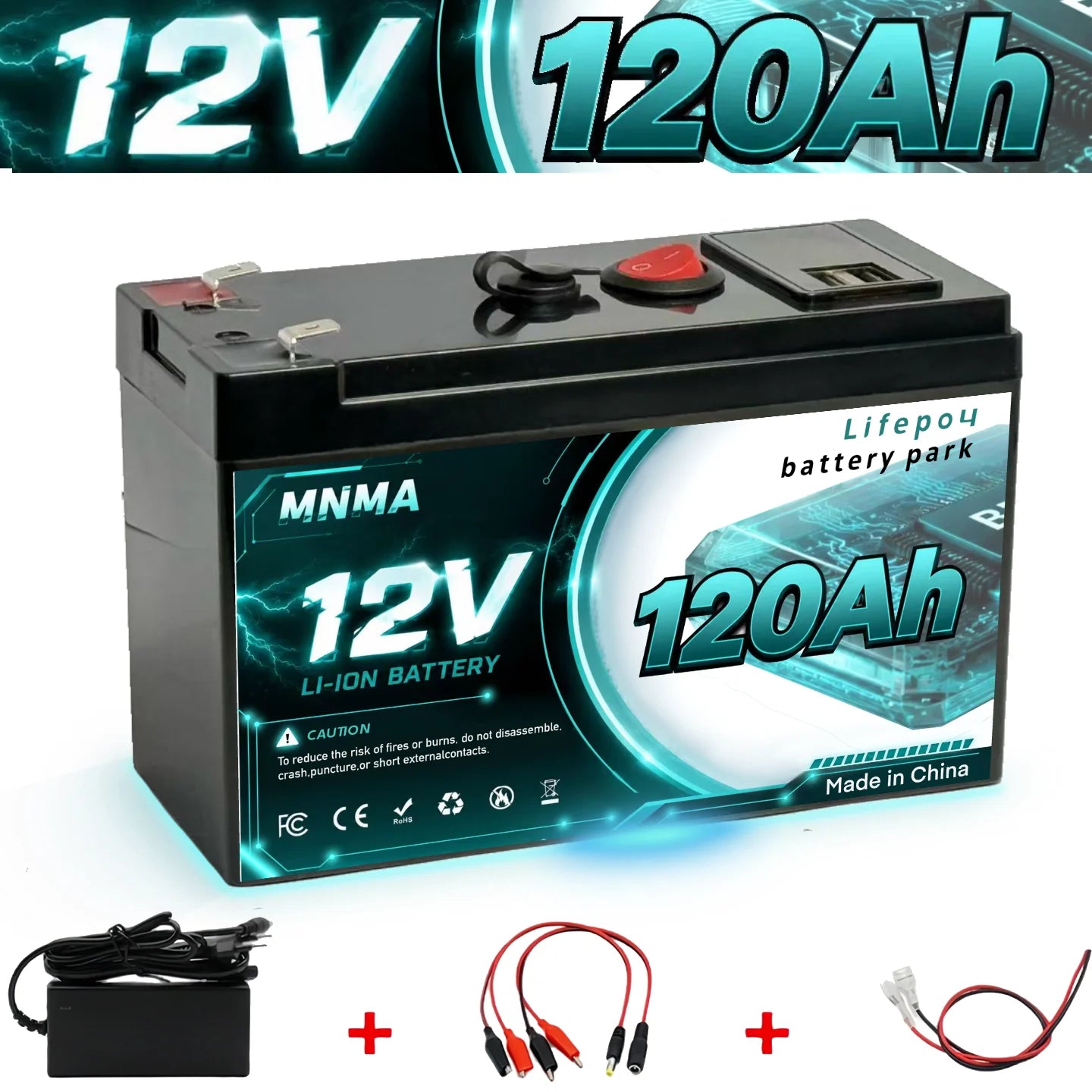 Household Energy Storage Power Supply 12.8V 150Ah LiFePO4 Battery for Household Children's Toy Cars Solar Energy Storage
