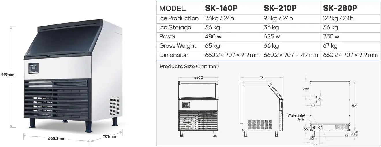 Customized Factory Commercial Ice Making Machine for Business