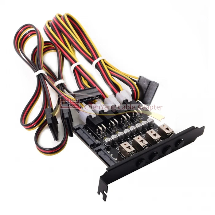 Hard Disk 4 Ports Control System Intelligent Control Management System HDD SSD Power Switch with PCI Bracket