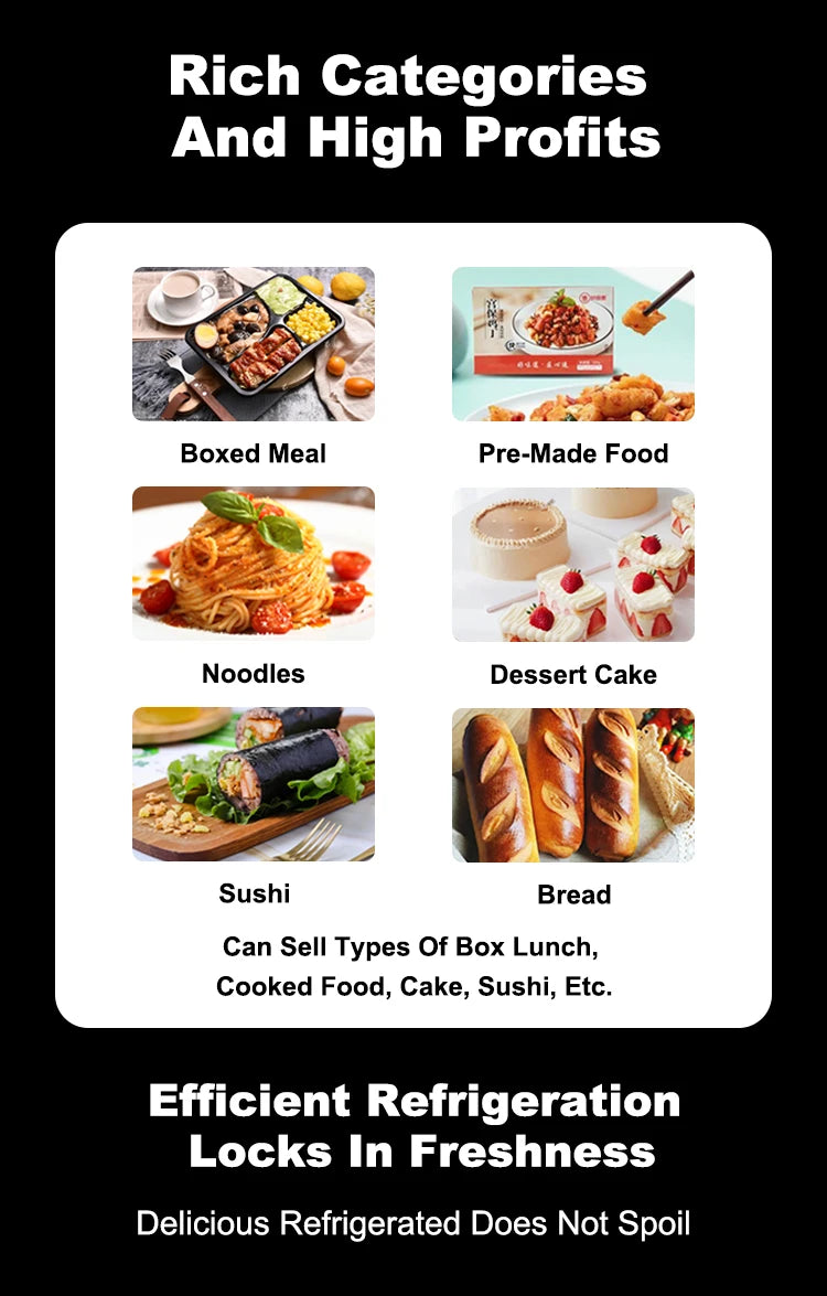 Custom Automated Hot Food Vending Machine for Business Commercial Self Service Hot Meal Vending Machine with Touch Interface