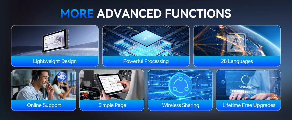 MUCAR 892BT AI-Assisted Bi-Directional Scan Tool Full System OBD2 Scanner Diagnostic Tool ECU Coding 35 Services With CANFD DOIP