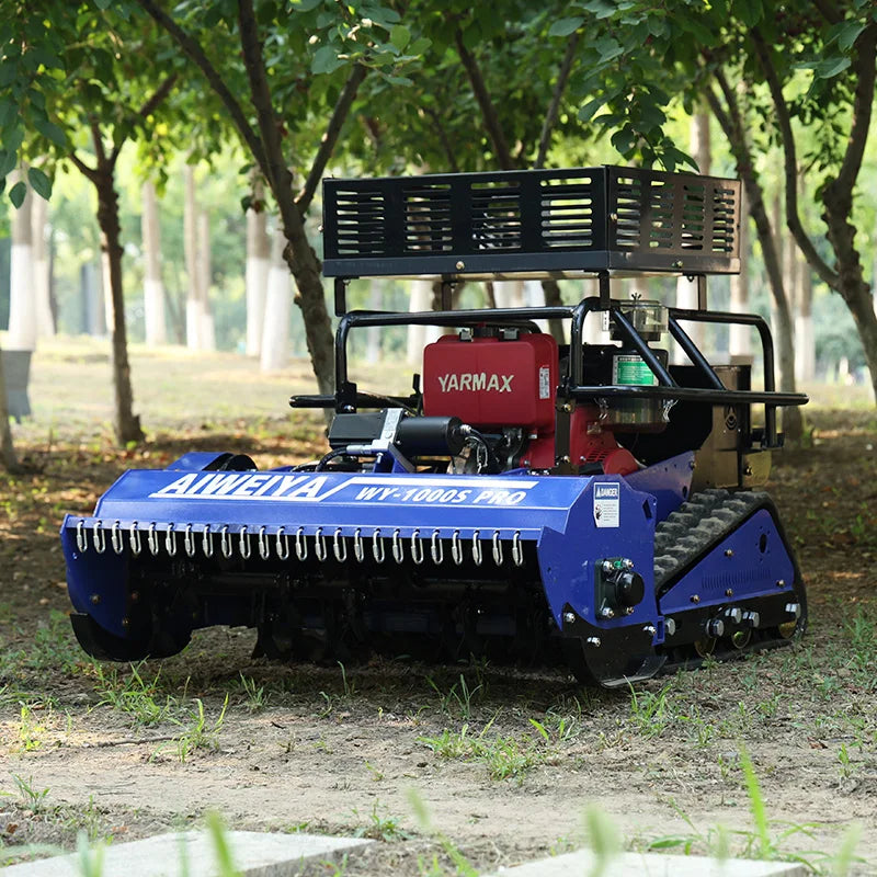 Customized CE Certified Lawn Mower Household Robot Lawn Mower,Crawler RC 4-Stroke Lawn Trimming Equipment