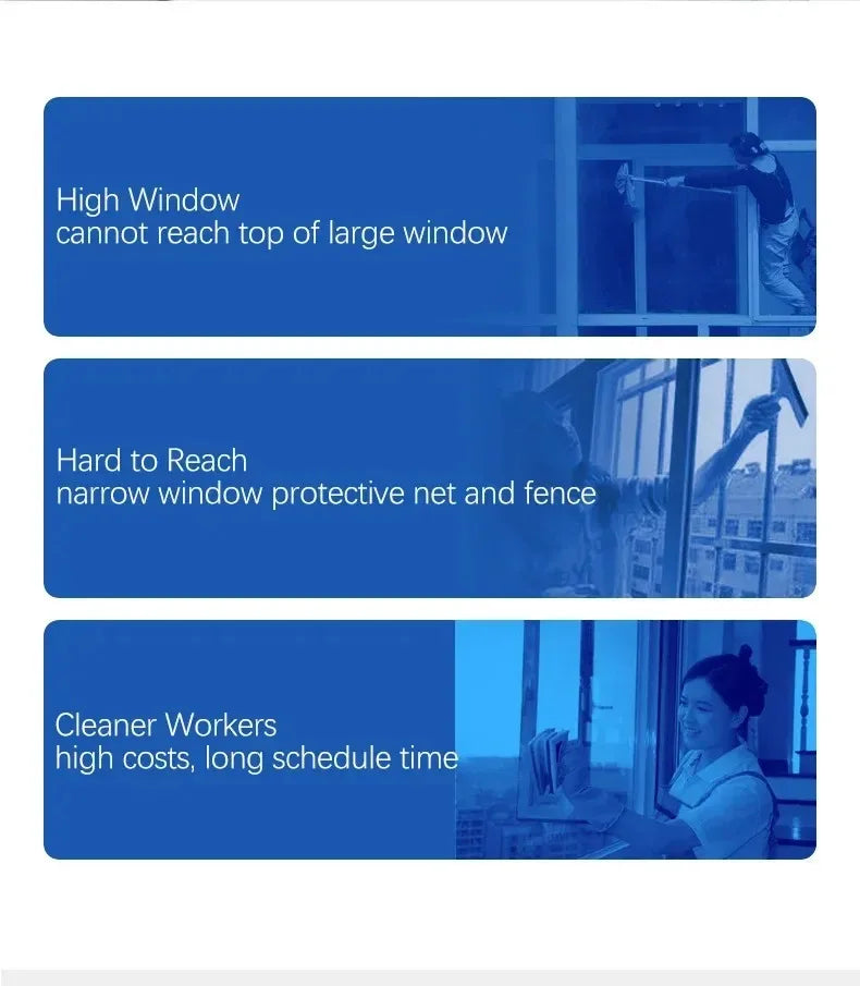 Window Cleaning Intelligent Robot Electric Glass Cleaner with Remote Control for Home High-Rise Balcony Windows window cleaner