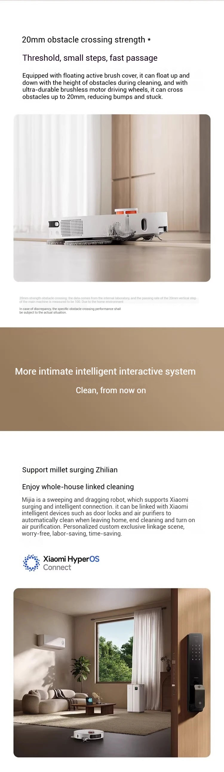 XIAOMI MIJIA M40 Robot Vacuum Cleaner,High-Precision Obstacle Avoidance,12Kpa Suction,Intelligent Mop Lift,LDS laser navigation