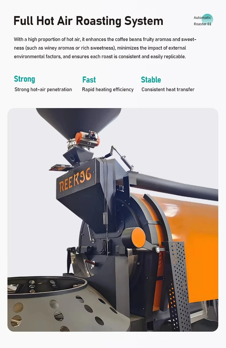 High Capacity 30kg Industrial Roaster for Commercial Coffee Plants Large Roasteries and Distribution Centers