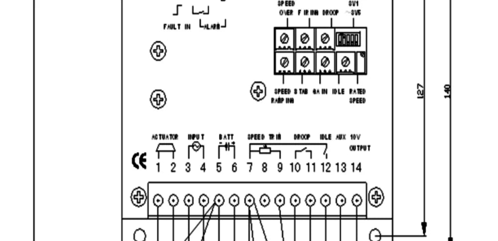 S6700H Controller Electronic Generator Speed Control Governor