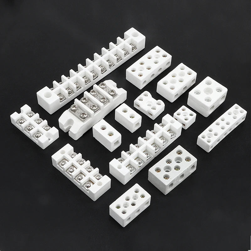 Ceramic terminal high temperature resistant terminal wire butt three-in three-out electric furnace heat-resistant connector