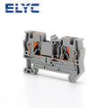 PT4 Push-In Terminal Block Spring Connection Feed-Through Screwless PT-4 Wire Electrical Connector Din Rail Terminals PT 4
