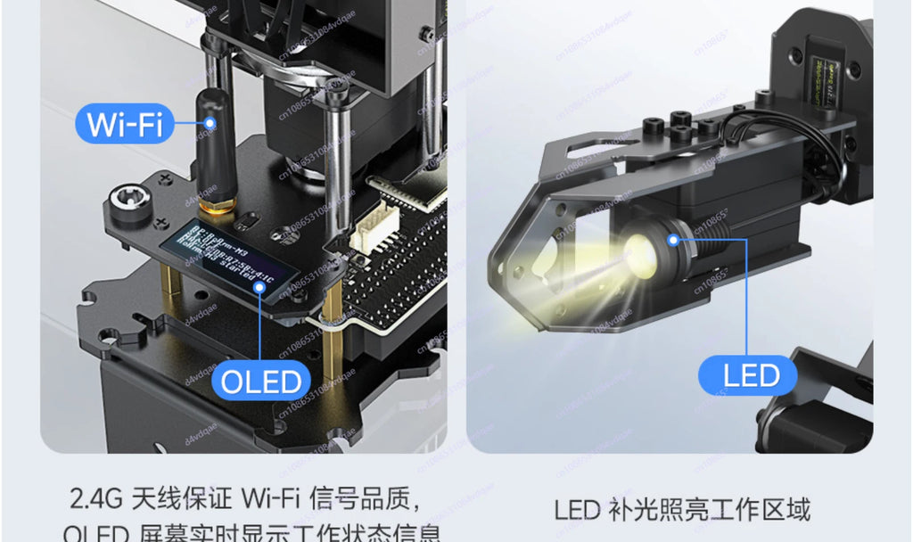 5 + 1 degree of freedom high torque bus rudder robotic arm ESP-NOW wireless control ROS2 programming education