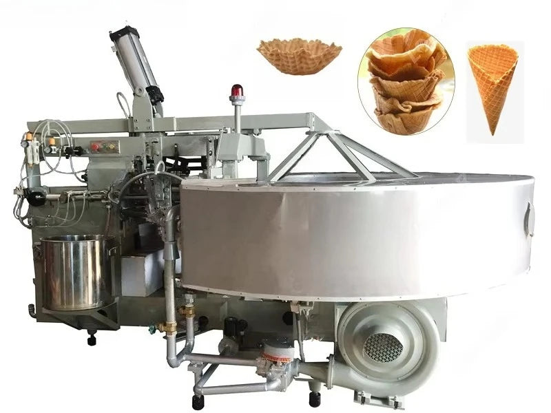 Customized Small Commercial Stroopwafel Line High Efficiency Ice Cream Cone Crispy Egg Roll Waffle Maker Top Selling