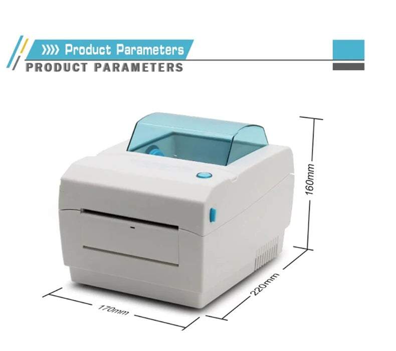4 inch thermal label blue tooth printer support Android and iOS 110mm label barcode sticker printer CC410