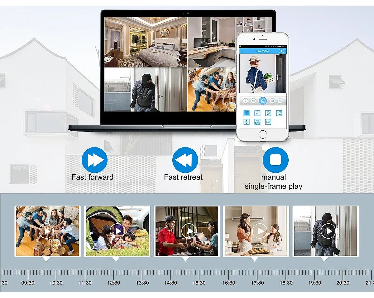 SMART LIFE 4K 8CH PoE NVR 8MP CCTV Security System Face Detection H.265+ Network Surveillance Audio Video Recorder NVR Tuya app