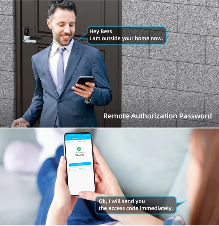Smart Door Lock System Fingerprint And Keyless Digital WiFi Biometric Lock Secure Your Home Or Office