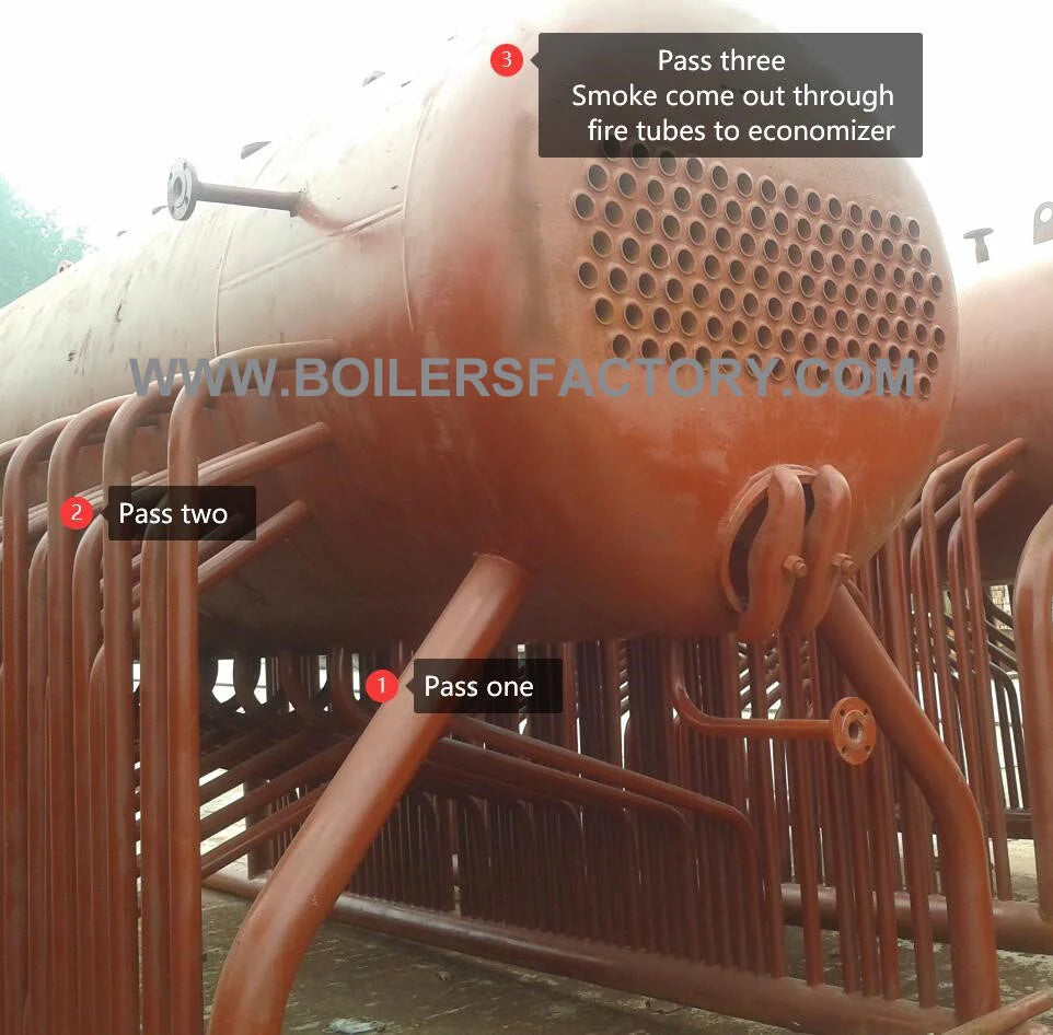 Coal and Biomass Fired Steam Boiler 2T 3T 4T 5T Capacity Steam Engine System for Rice Mill Automatic Feeding Low Emission