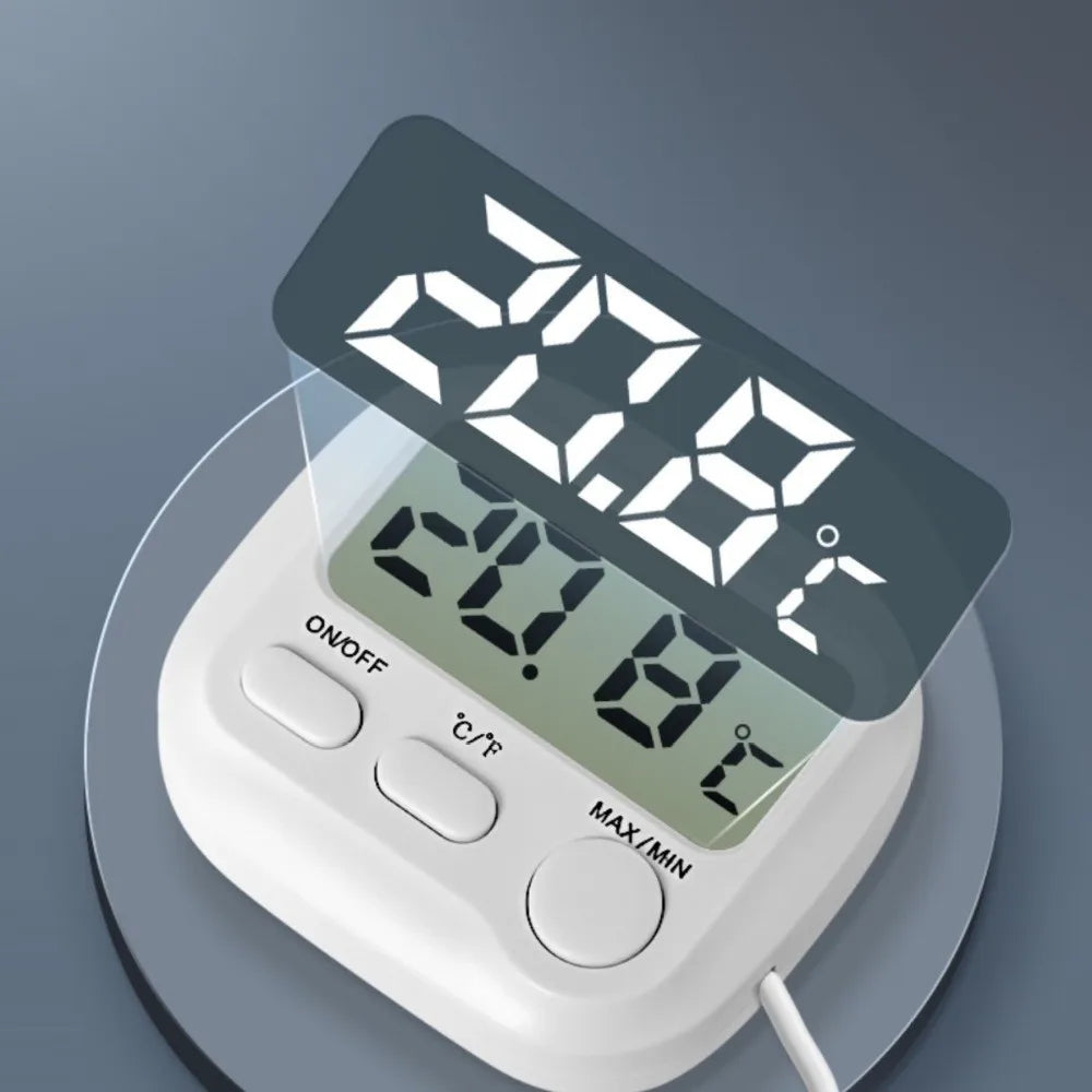 Precision Sensor Digital Thermometer High Accuracy Dual Unit Switching Temperature Gauge LCD Digital Display Measuring Tool