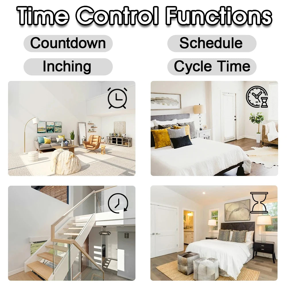 63A Tuya WiFi Smart Circuit Breaker Switch Energy Meter Metering Timer Relay Device With Voltage Current and Leakage Protection