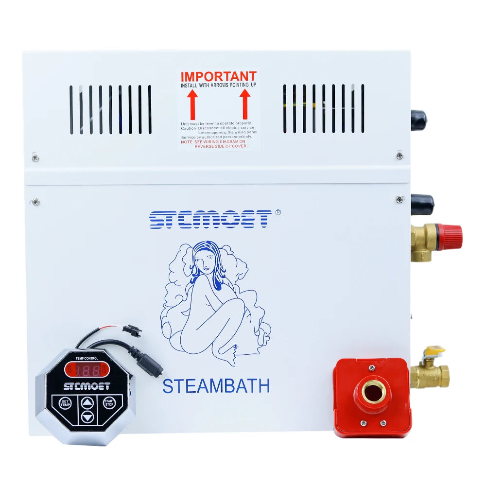 15KW 18kw 220v 380V Steam Generator Household Steam Bath Sauna Dry Stream Furnace Wet Steam Steamer Digital Controller