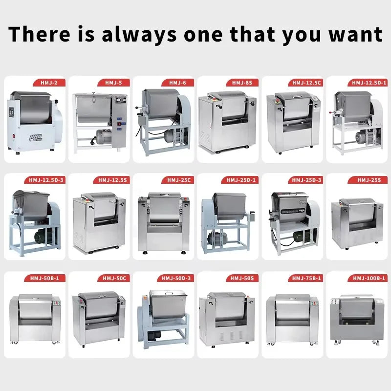 Customized New Easy-to-use High Productivity 6kW Engine Commercial Industrial Flour Dough Kneading Mixer
