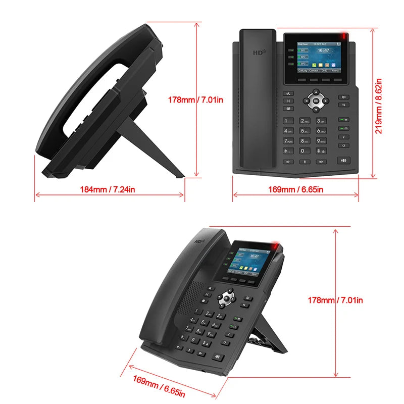 Fanvil Smart Business Office Network SIP Video Phone US Wireless WIFI Function 1080P Display Telephone Landline LCD Multimedia