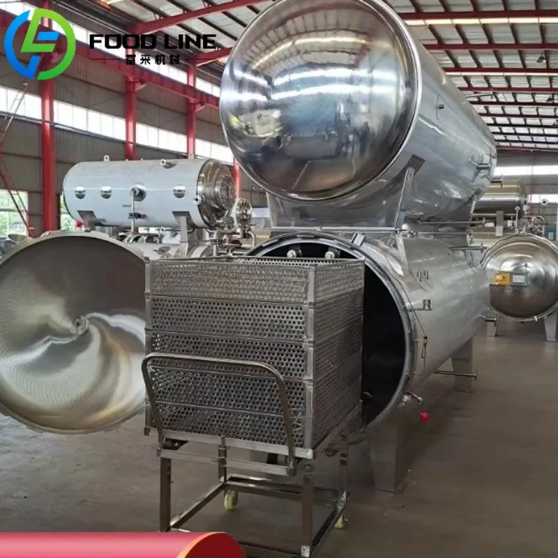 Professional Grade High Temp Sterilizer Commercial Pressure Retort for Food Preservation