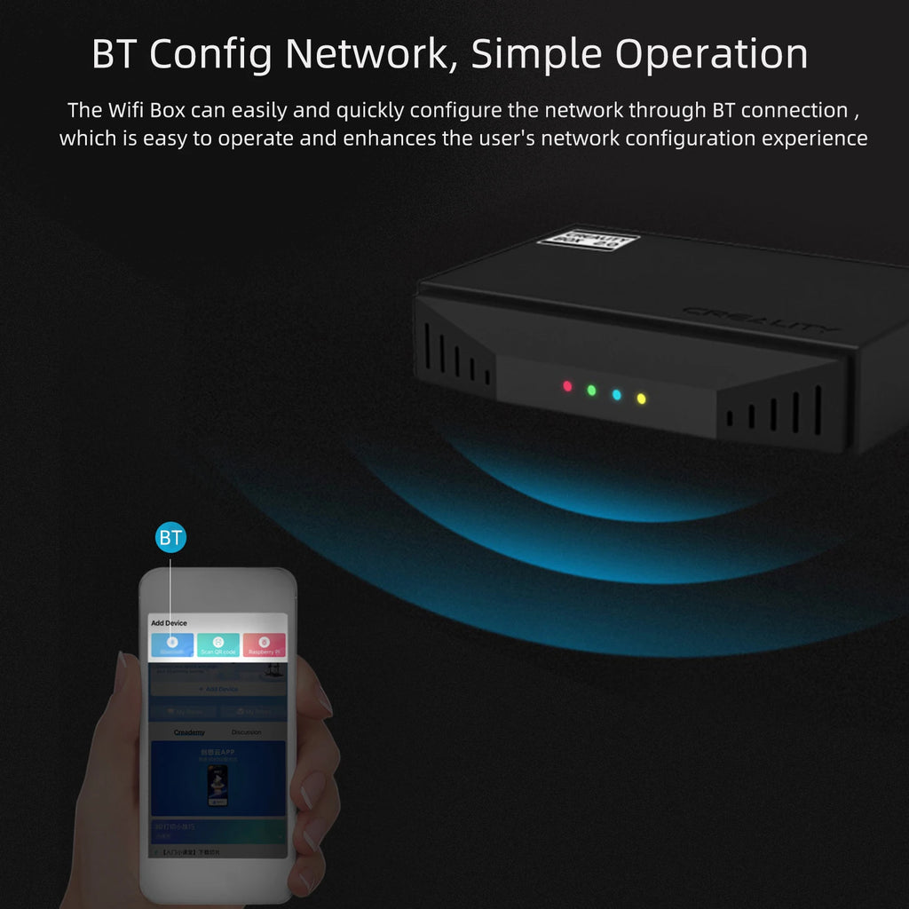 Creality WiFi Box 2.0 for 3D Printer BT Configuration Network Cloud Slice Print/Real-Time Monitor/Remote Control Timelapse Shoot