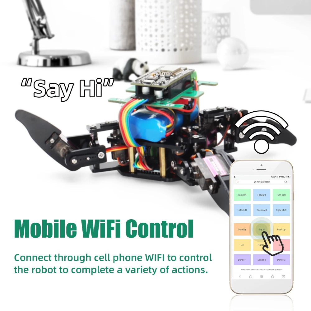 Spider Robotic Kits for Arduino Programming Professional ESP8266 Automation Robot Complete Educational Learning Electronic Kit