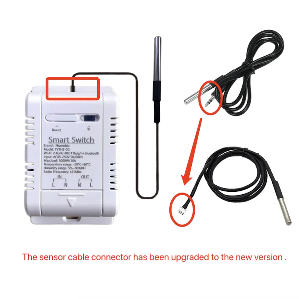 Smart Life WiFi Temperature Switches 16A Smart Thermostat Real-time Energy Comsuptiom Monitoring with RF433 Alexa Compatible