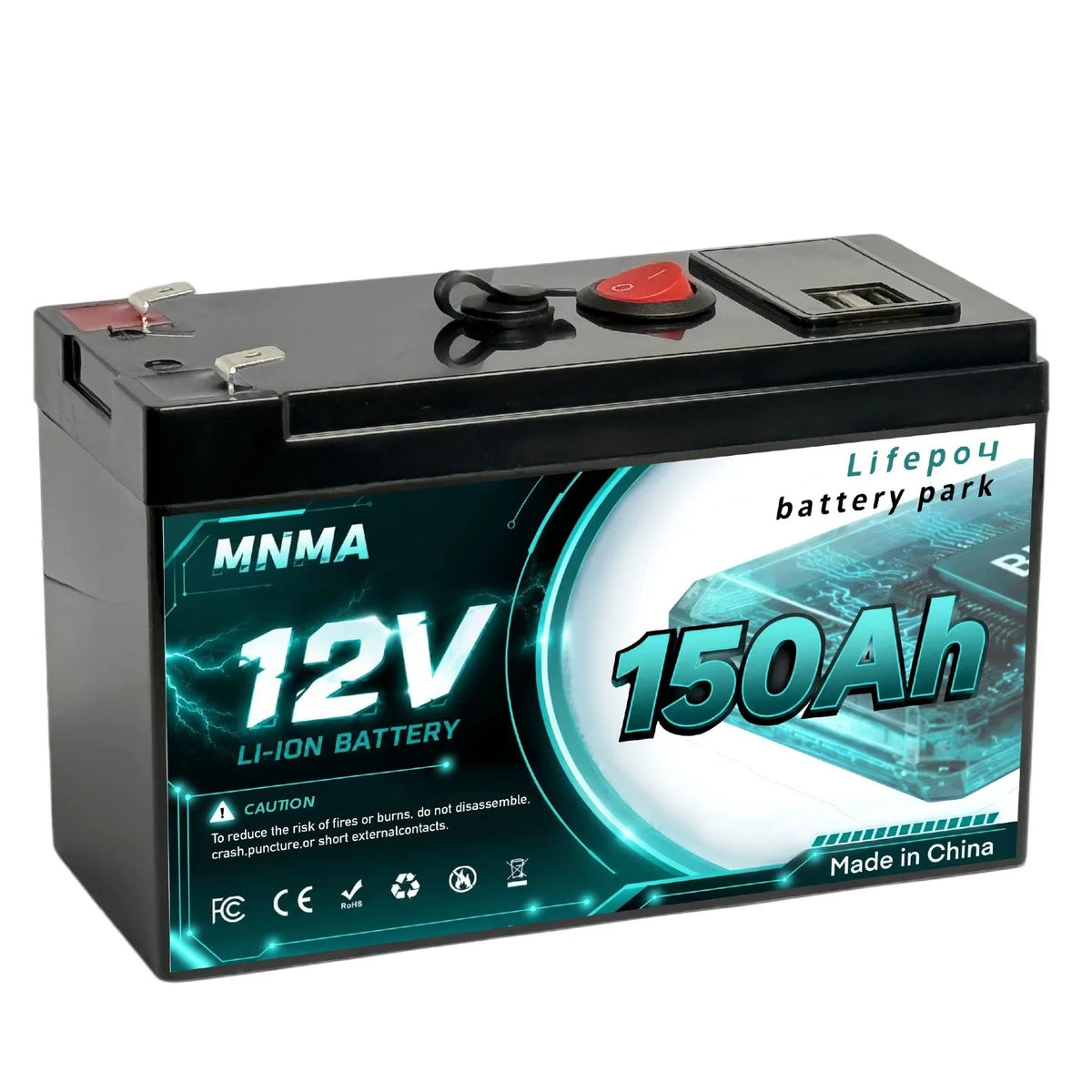 Household Energy Storage Power Supply 12.8V 150Ah LiFePO4 Battery for Household Children's Toy Cars Solar Energy Storage