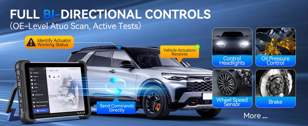 MUCAR 892BT AI-Assisted Bi-Directional Scan Tool Full System OBD2 Scanner Diagnostic Tool ECU Coding 35 Services With CANFD DOIP