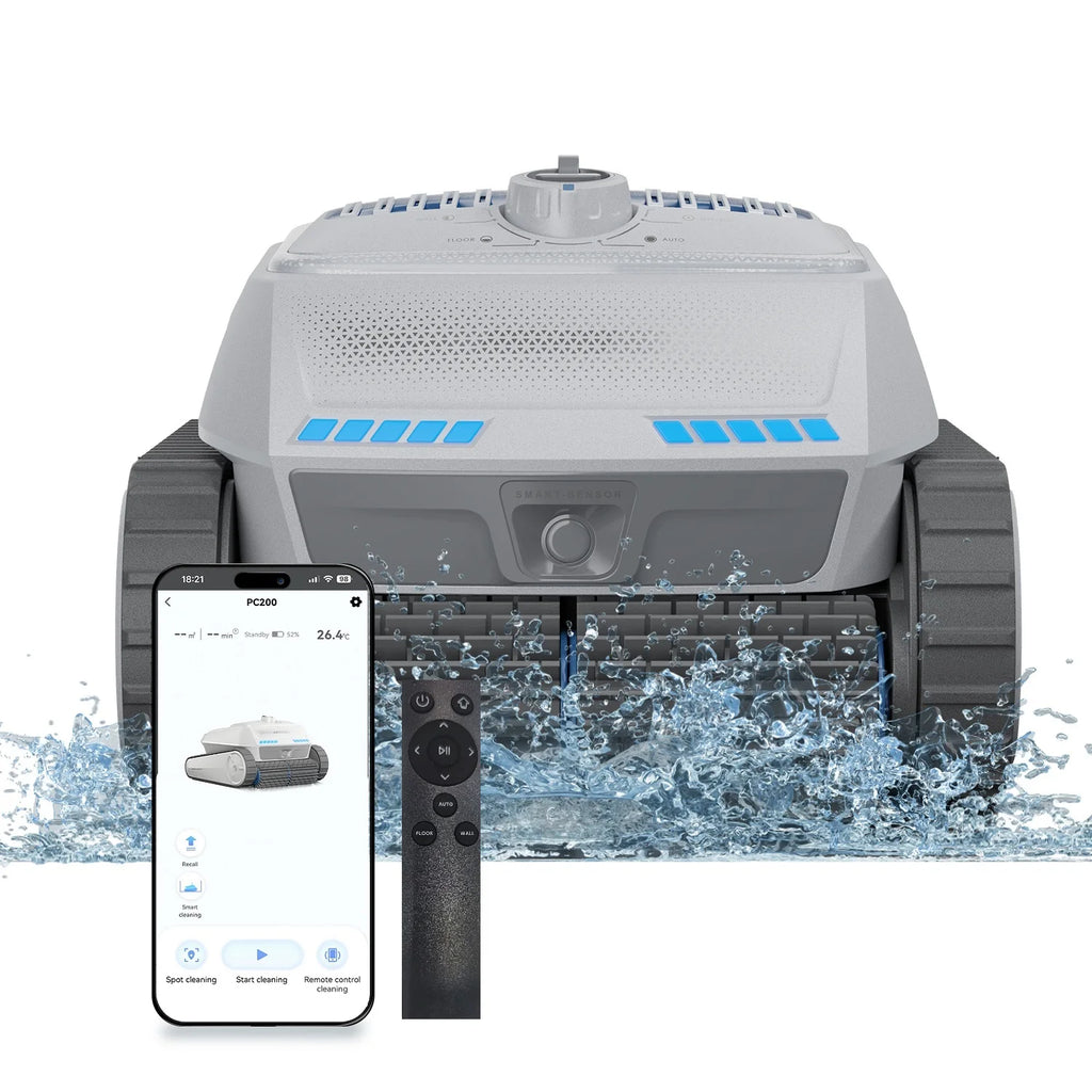 Swimming Pool Robot,PC200, Cordless Wifi,Cleaning Robot,APP Remote Control,Pool Vacuum,Smart Automatic Pool Vacuum Cleaner